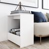 vidaXL Side Table White 50x26x50 cm Engineered Wood