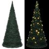 vidaXL Pop-up String Artificial Pre-lit Christmas Tree Green 150 cm