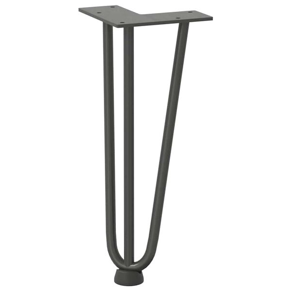vidaXL Hairpin Legs for Coffee Table 4 pcs Anthracite 30 cm Solid Steel