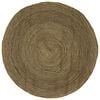 vidaXL Area Rugs Black &Oslash; 180 cm Jute