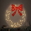 vidaXL Wreath with 60 LEDs Warm white 75 cm PET