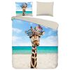 Pure Duvet Cover COOL GIRAFFE 200x200/220 cm