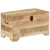 vidaXL Storage Chest Solid Rough Mango Wood