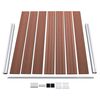 vidaXL Fence Panel Set WPC 353x146 cm Brown