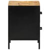 vidaXL Bedside Cabinet 2 pcs Brown and Black 40 x 35 x 50 cm
