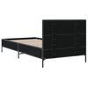 vidaXL Bed Frame without Mattress Black 100x200 cm