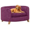 vidaXL Dog Sofa Burgundy 69x69x36 cm Plush
