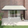 vidaXL Retractable Awning Cream 4.5x3 m Fabric and Aluminium