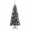 vidaXL Artificial Christmas Tree with 150 LEDs with Stand Green 150 cm