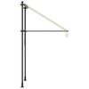 vidaXL Retractable Awning Cream 150x150 cm Fabric and Steel