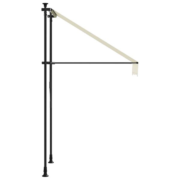 vidaXL Retractable Awning Cream 150x150 cm Fabric and Steel