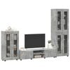 vidaXL TV Cabinet Set with Drawer FLORIN Concrete Grey Engineered Wood