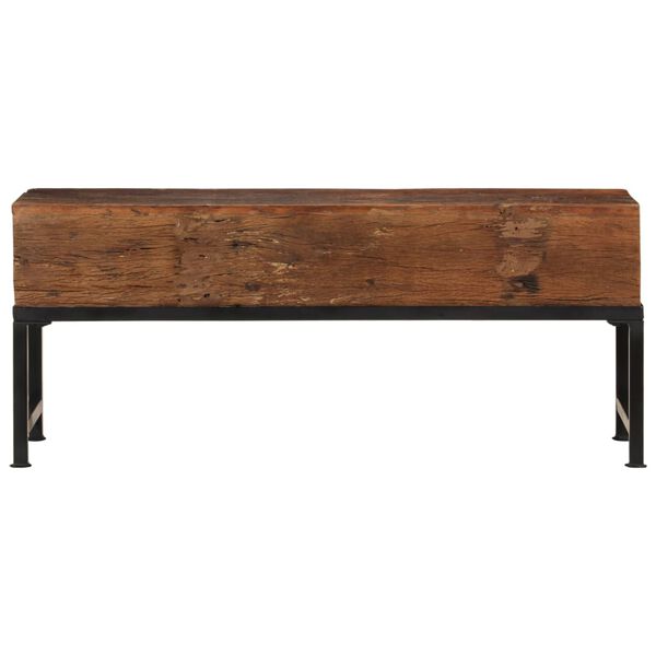 vidaXL Bench 110 cm Solid Wood Reclaimed