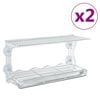 vidaXL Window Bird Feeder | Transparent | Acrylic | 30 x 12 x 15 cm | Foldable