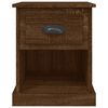 vidaXL Bedside Cabinet Brown Oak 39x39x47.5 cm Engineered Wood
