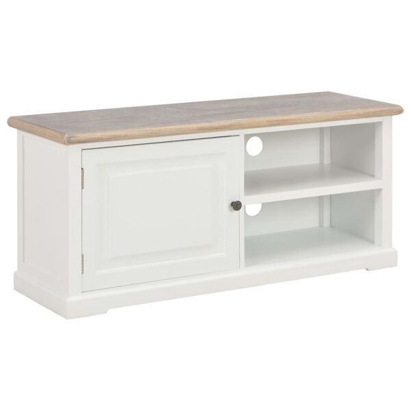 vidaXL TV Cabinet White 90x30x40 cm Wood