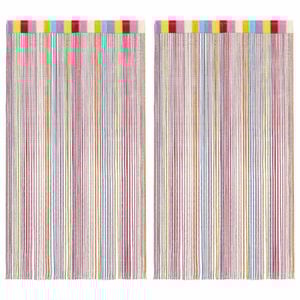 vidaXL String Curtains 2 pcs Multicolour 140x250 cm