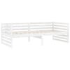 vidaXL Day Bed without Mattress White Solid Wood Pine 90x200cm