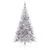 vidaXL Artificial Pre-lit Christmas Tree Silver 240 cm PET