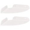 vidaXL Corner Floating Shelf 2 pcs White 15 x 15 x 2 cm