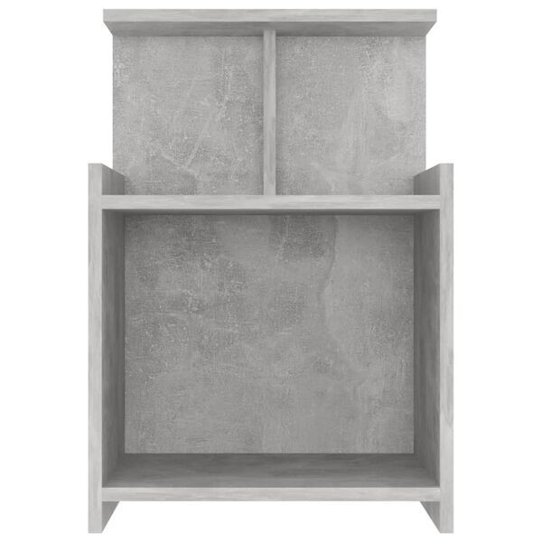 vidaXL Bed Cabinets 2 pcs Concrete Grey 40x35x60 cm Engineered Wood