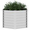 vidaXL Garden Raised Bed 129x77 cm Galvanized Steel Silver
