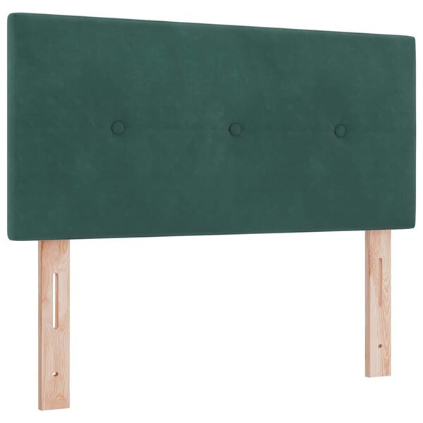 vidaXL Headboard with Headboard Dark Green 80 cm Faux Leather