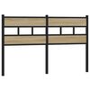 vidaXL Replace Headboard Sonoma Oak 135 cm Iron and Engineered Wood
