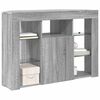 vidaXL Corner LED TV Cabinet Grey Sonoma 100x40x68cm Engineered Wood