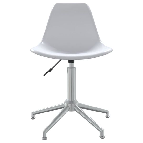 vidaXL Swivel Dining Chair White PP