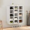 vidaXL Shoe Cabinet White 77.5 x 30 x 83.5 cm Engineered Wood
