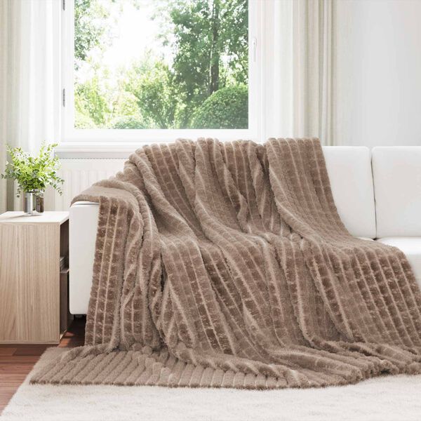 vidaXL Throw Blankets 6 pcs Camel 270 x 240 cm Fleece