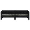 vidaXL Pull-out Day Bed without Mattress Black 2x(90x200) cm