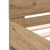 vidaXL Bed Frame with LED Artisan Oak 90 x 190 cm Engineered Wood