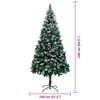 vidaXL Artificial Christmas Tree with 300 LEDs with Stand Green 240 cm