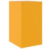 vidaXL Bedside Cabinets 2 pcs Mustard Yellow 34.5x39x62 cm Steel