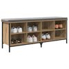 vidaXL Shoe Cabinet with Shelf Artisan Oak 131 x 35 x 50 cm