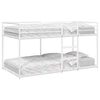 vidaXL Bunk Bed without Mattress White 90x190 cm Steel