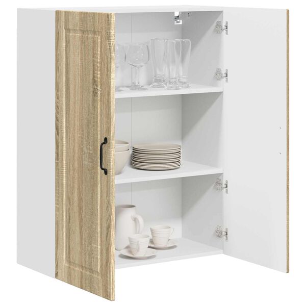 vidaXL Kitchen Cabinet Sonoma Oak 80 x 31 x 100 cm Engineered Wood