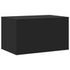 vidaXL Cat Litter Box Enclosure Black 80x50x45 cm Engineered Wood