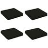 vidaXL 4-Piece Seat Cushions VUGHT 4 pcs 100% Polyester Black