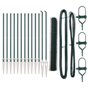 vidaXL Welded Wire Fence with Spikes 25 x 1.4 m (W x H)