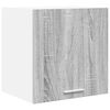 vidaXL Hanging Cabinet 2 pcs Grey Sonoma and White 40 x 31 x 40 cm
