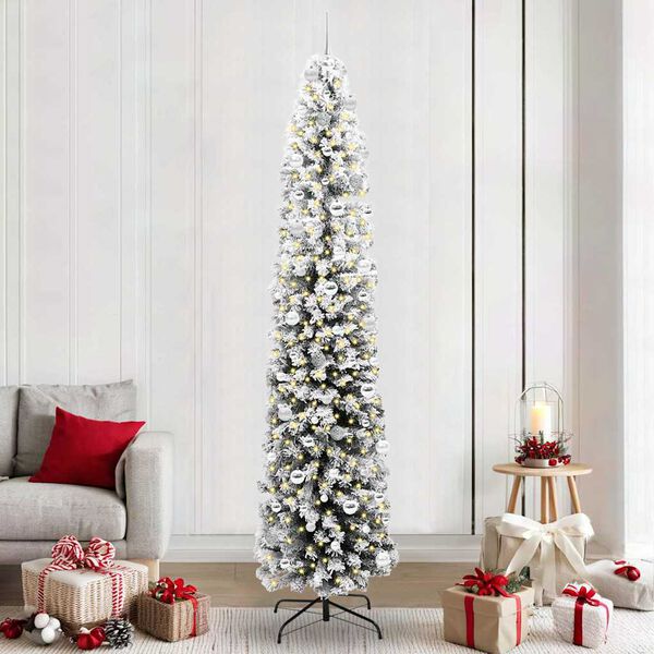 vidaXL Artificial Christmas Tree with 300 LEDs with Stand Green 240 cm