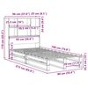 vidaXL Bookcase Bed without Mattress Wax Brown 90x190 cm Single Solid Wood