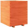 vidaXL Garden Planter Wax Brown 60x60x72 cm Solid Wood Pine