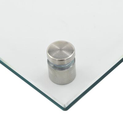 vidaXL Kitchen Backsplash Transparent 100x50 cm Tempered Glass