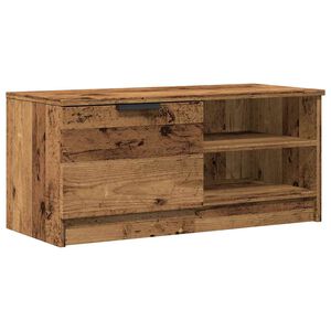 vidaXL TV Cabinet Old Wood 80x35x36.5 cm Engineered Wood