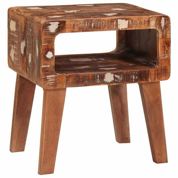 vidaXL End Tables with Shelf Brown 40 x 32 x 46 cm Solid Mango Wood