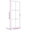 vidaXL Interior Door 83x201.5 cm White ESG Glass and Aluminium